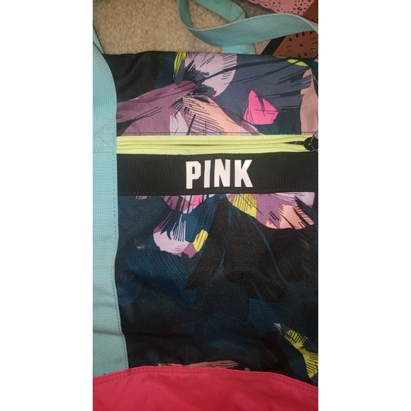 PINK Victoria's Secret Bags Victoria Secret Pink Floral Duffle Bag